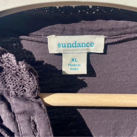 Sundance Brown/Violet Button-Up Blouse - Picture 5 of 8